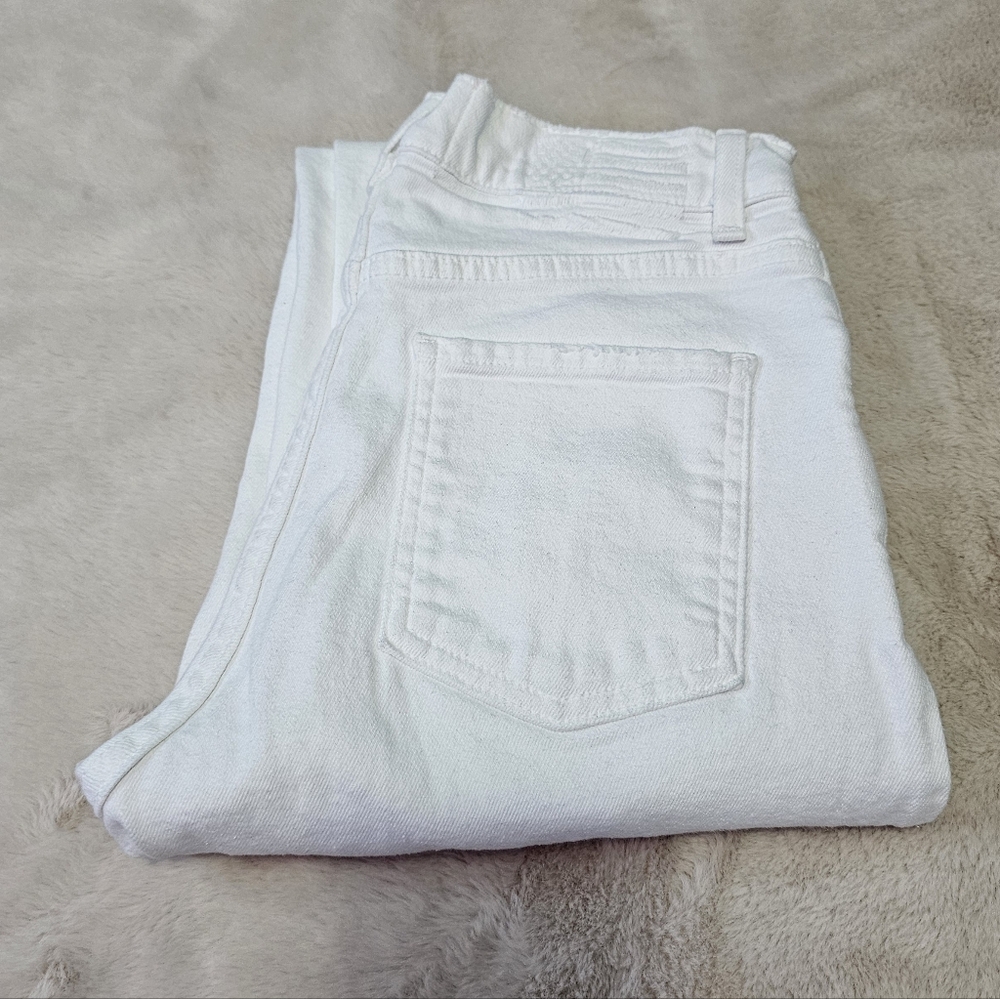 REVICE Dream Fit Straight Leg Jeans With Button Fly In Vanilla Sky